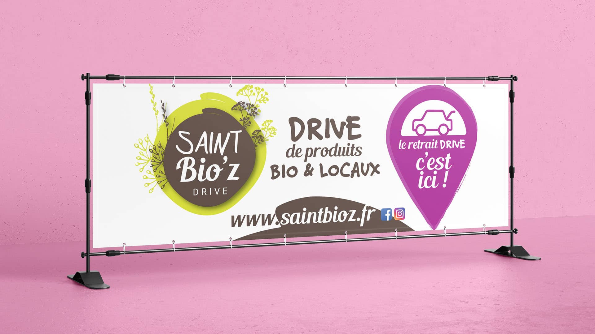 Affichage publicitaire Saint Bio'Z