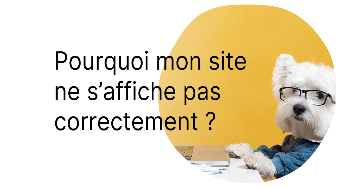 Pourquoi mon site ne s'affiche pas correctement ?